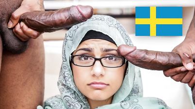 Interracial Sex With Busty Muslim Arab Whore - Threesome Hardcore With Mia Khalifa