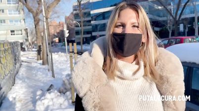 Caught a sexy milf during Covid pandemic and i will fuck her - Blonde mom