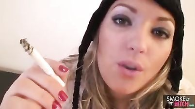 Full-bosomed Czech Krystal Swift In Smoking Fetish Video