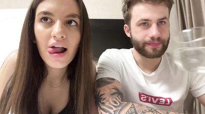 Teen Camgirl - Homemade webcam video with real couple