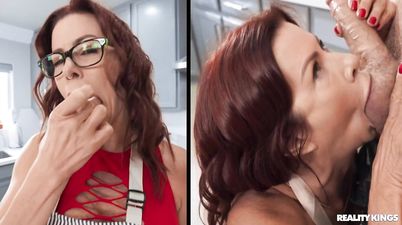 Serving Hot Pie To The Neighbor: Big Titted Redhead MILF Alexis Fawx and Scott Nails Part 2