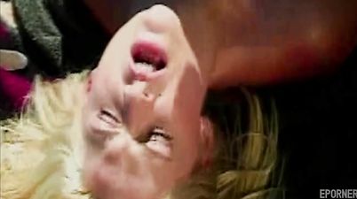 Leggy Blonde Stretched For Satisfaction Outdoors - Big dick