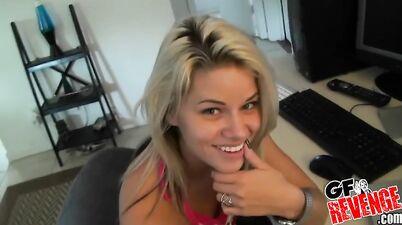GF Leaks - Blonde, Sweet And Sexy - Vintage POV amateur porn with famous babe Jessa Rhodes