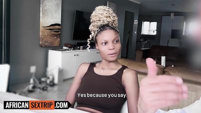 Real Amateur Ebony Tricked Into Hardcore Interracial Sex By BWC Stud - Big tits