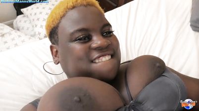 Shameless black BBW mind-boggling porn clip
