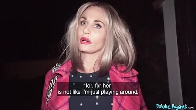 Public Agent Presents Fucking My GF's Hot Mom - with Blonde Mature GILF Laura Crystal