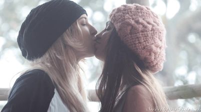 Lustful lesbies emotional porn scene