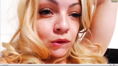Emma Fantasy - Young Blonde With Big Fake Tits On Webcam
