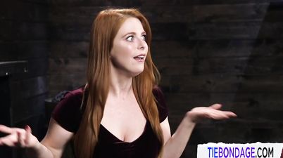 Submissive Bigtits Redhead Getting Toyed - Bdsm