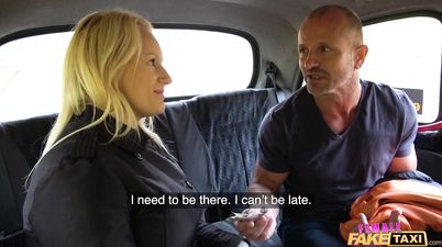 Female Fake Taxi - Busty Curvy Squirting Blonde Driver 1 - Angel Wicky