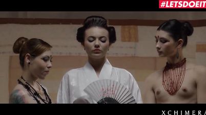 Erotic Lesbian Threesome - Sensual Czech Brunette Vanessa Decker Hardcore Fantasy Fuck - Max Dior